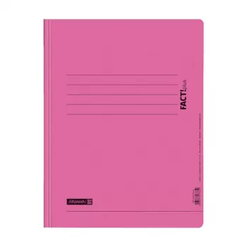 BRUNNEN FACT!plus cartella con anelli in cartone rosa DIN A4