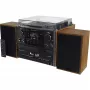 Soundmaster MCD5600BR impianto stereo con giradischi, DAB+, FM, Bluetooth, CD, cassette, USB, 2 x 5 W, marrone