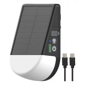 Brennenstuhl lampada LED solare per esterni ricaricabile KL 300 AS con adattatore Keder