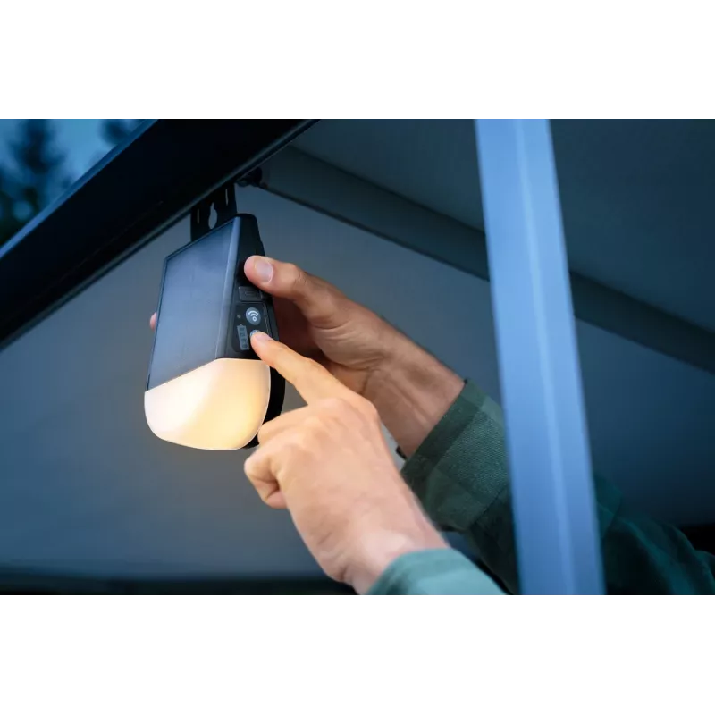 Brennenstuhl lampada LED solare per esterni ricaricabile KL 300 AS con adattatore Keder