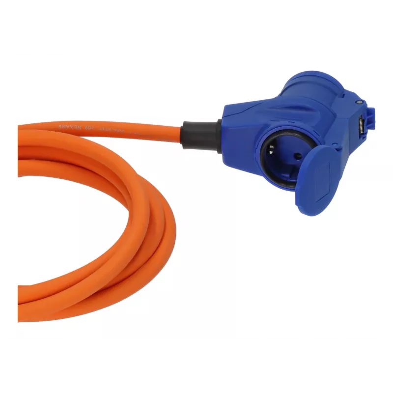Brennenstuhl 1167650303 prolunga CEE Camping blu, nero, grigio, arancione 3 m H07RN-F 3G 2.5 mm²