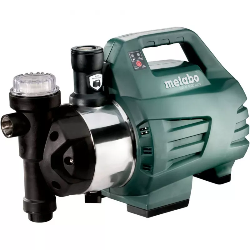 Metabo HWAI 4500 Inox gruppo di pressurizzazione automatico (nero/verde, 1300 W)