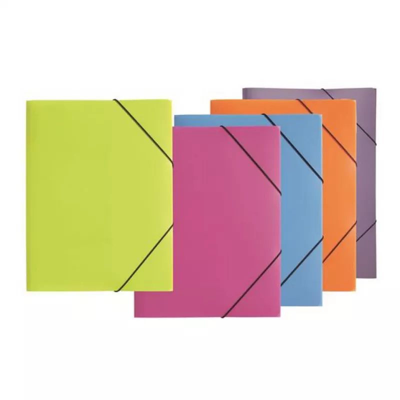 Pagna cartella con elastico A3 PP 3 alette verde lime