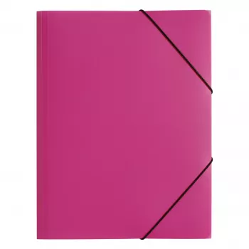 PAGNA cartella con elastico A3 PP 3 alette rosa scuro
