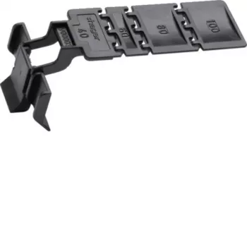 HAGER BA7CLIP Clip di fissaggio per sistema di canaline, ABS/policarbonato, bianco