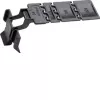 HAGER BA7CLIP Clip di fissaggio per sistema di canaline, ABS/policarbonato, bianco