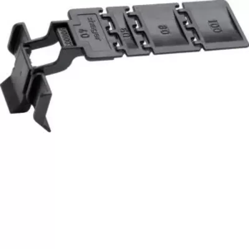 HAGER BA7CLIP Clip di fissaggio per sistema di canaline, ABS/policarbonato, bianco
