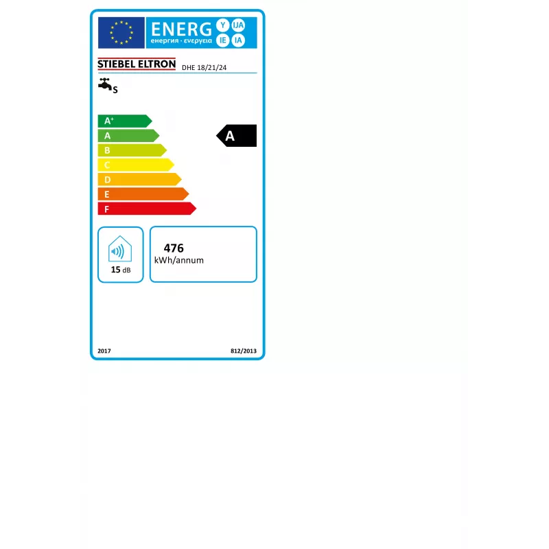 STIEBEL ELTRON STE DHE 18/21/24 Scaldabagno istantaneo completamente elettronico 18/21/24 kW