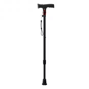 Weinberger Bastone da passeggio e trekking con luce LED e allarme antipanico
