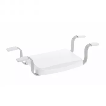 Weinberger Gratia Sgabello da bagno - sgabello doccia con telaio regolabile in altezza, struttura in alluminio anodizzato, seduta in HDPE, portata 150 kg, certificato TÜV/GS