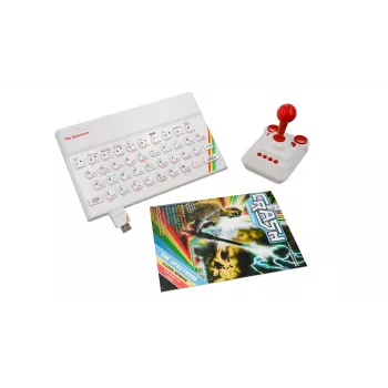 Retro Games The Spectrum White Edition - Console ZX Spectrum HD con joystick e oltre 40 giochi preinstallati