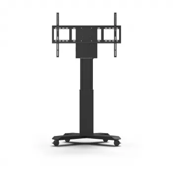 Kindermann DisplayLift² Mobile X-Fuss carrello TV motorizzato elettrico per display 42-98 pollici, portata 150 kg, nero/argento
