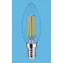 SYNERGY21 LED retrofit E14 candela trasparente 4-5W bianco caldo dimmerabile