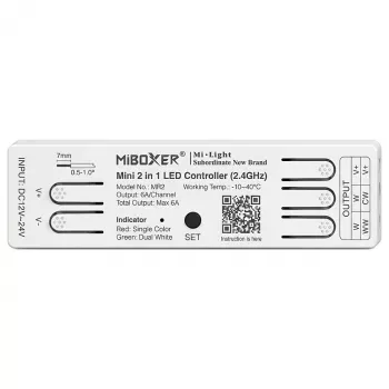 Miboxer MR2 controller LED mini 2 in 1 monocolore/doppio bianco 2,4GHz RF