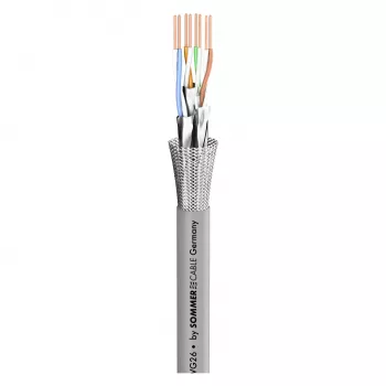Sommer Cable SC-Mercator CAT.7 cavo di rete, FRNC, Ø 6,5 mm, grigio (580-0306F)