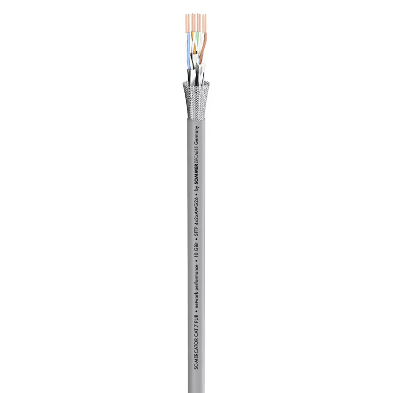 Sommer Cable SC-Mercator CAT.7 cavo di rete, FRNC, Ø 6,5 mm, grigio (580-0306F)