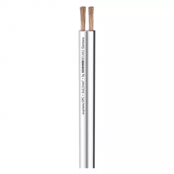 Sommer Cable SC-Prisma cavo altoparlante, 2 x 2,50 mm², PVC 9,1 x 4,3 mm, bianco (401-0250-WS)