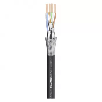 Sommer Cable SC-Mercator CAT.7 PUR cavo di rete, PUR, Ø 6,4 mm, nero, al metro (581-0071)