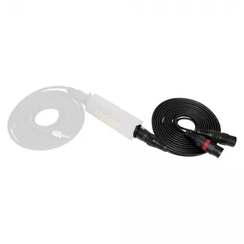 Sommer Cable SC-Peacock MKII cavo adattatore DMX, 2 x 0,22 mm², connettore maschio XLR 3 poli su connettore femmina XLR 5 poli, HICON, nero, 5 m (PCGU-0500-SW)