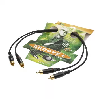 Sommer Cable SC-Onyx 2025 MKII cavo stereo RCA, sbilanciato, 2 x 1 x 0,25 mm², 2x connettore maschio RCA su 2x connettore maschio RCA, HICON, nero, 5 m (ON81-0500-SW)