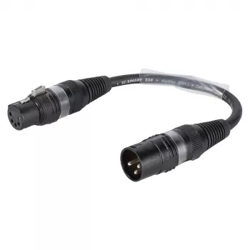 Sommer Cable cavo adattatore, connettore maschio XLR 3 poli su connettore femmina XLR 5 poli, nero, 0,15 m (B2WSU0015-SW)
