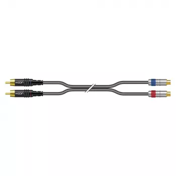 Sommer Cable SC-Onyx 2025 MKII cavo stereo RCA, sbilanciato, 2 x 1 x 0,25 mm², RCA su RCA, HICON, nero, 5 m (ON8D-0500-SW)