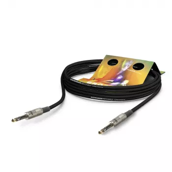 Cavo patch/insert Sommer Cable Stage 22 Highflex, 2 x 0,22 mm², jack stereo 6,3 mm su jack stereo 6,3 mm, HICON, nero, 2,5 m (SG2S-0250-SW)