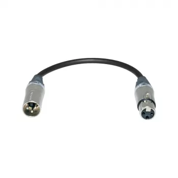 Cavo adattatore Sommer Cable, connettore XLR 3 poli su connettore femmina XLR 3 poli, NEUTRIK, grigio, 0,2 m (SGZ9-20-200-0020)