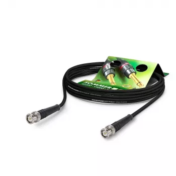Cavo coassiale HF RG-Classic Sommer Cable RG58, 50 Ω, connettore BNC su connettore BNC, HICON, nero, 2,5 m (RL58-0250-SW-SW)