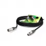 Cavo microfono Sommer Cable SC-Primus, 2 x 0,50 mm², connettore femmina XLR 3 poli a connettore maschio XLR 3 poli, NEUTRIK, nero, 20 m (PRMFU2000-SW)