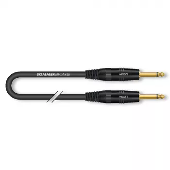 Sommer Cable SC-Spirit LLX cavo per strumenti 6,0 m TS/TS mono nero