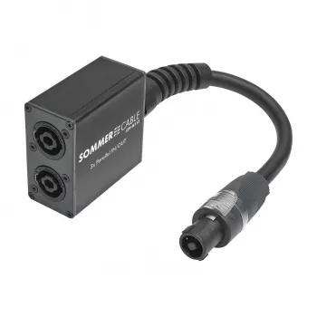 Sommer Cable SPY-N153 connettore altoparlante adattatore audio, dritto, antracite