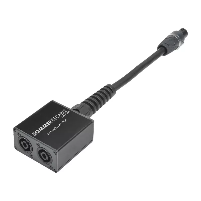 Sommer Cable SPY-N153 connettore altoparlante adattatore audio, dritto, antracite