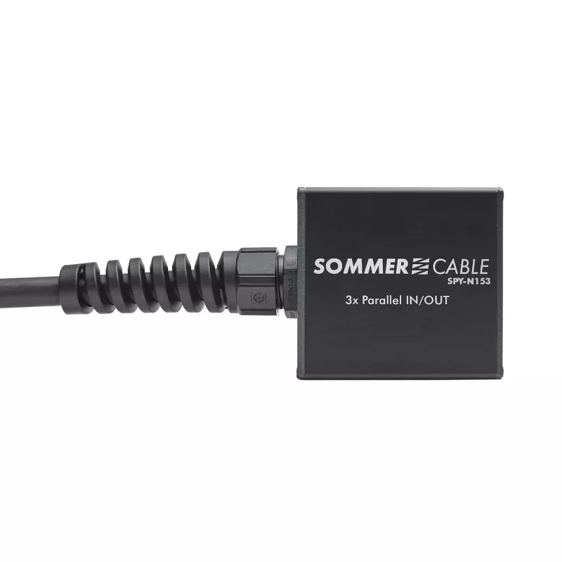 Sommer Cable SPY-N153 connettore altoparlante adattatore audio, dritto, antracite