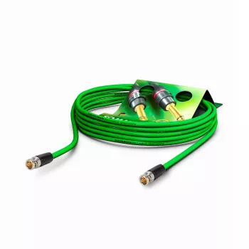 Sommer Cable SC-Slimline (RCB) cavo video patch 75 Ω, connettore maschio BNC su connettore maschio BNC, NEUTRIK, verde, 0,3 m (SNGR-0030-GN-SW)