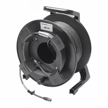 Sommer Cable SC-Vector PLUS 1.2/4.8 DZ Cavo video su bobina, connettore maschio BNC su connettore maschio BNC, NEUTRIK, nero, 50 m (DZGXG5000-SW-SW)
