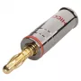 Sommer Cable HICON spina banana con morsetto a vite rosso