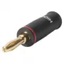Sommer Cable HICON spina banana con morsetto a vite, codifica rossa, 4 mm, dorato