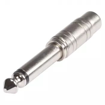 Sommer Cable HICON Adattatore, connettore maschio jack mono 6,3 mm su connettore femmina RCA, dritto, cromato (HI-JM6CI-MF)
