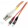 EFB-Elektronik duplex jumper LC-ST 50/125µ OM2 LSZH arancione 2,0 mm 7,5 m