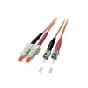 EFB Elektronik ECOFIBER cavo patch fibra ottica ST-ST duplex OM2 1 m arancione LSZH