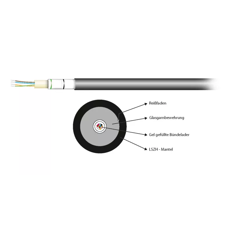 EFB Elektronik INFRALAN U-DQ(ZN)BH 48E 9/125µm G657A LSZH nero CPR Eca