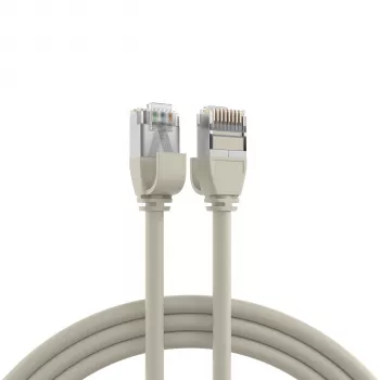 EFB Elektronik cavo patch RJ45 Cat.6A U/FTP TPE 4 mm Ultraflex grigio 3 m