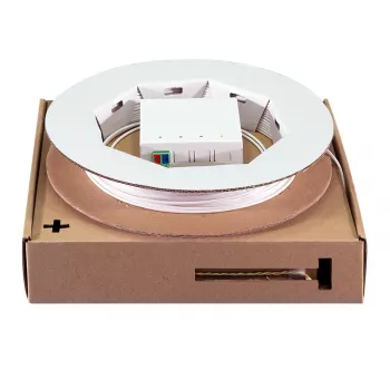LogiLink FB2LC40 scatola di terminazione FTTH con cavo drop da 40m, 1x LC/APC, bianco