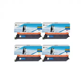 G&G cartuccia toner compatibile per Brother TN-248CMYK (confezione da 4 nero, ciano, magenta, giallo)