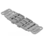 WAGO 221-2503 adattatore di montaggio con scarico della trazione, 3 conduttori, grigio chiaro