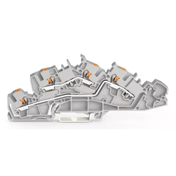 WAGO scatola di derivazione 2205-7642 morsetto con pulsante 4 mm² grigio