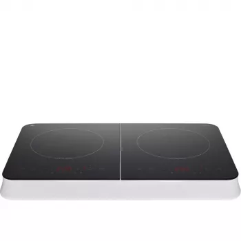 MEDION LIFE piano cottura a induzione doppio MD18493 (nero, 3500 Watt, 2x 20 cm)