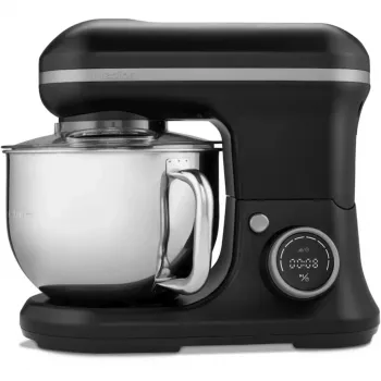 MEDION LIFE robot da cucina digitale MD18420 (nero, 1200 W, ciotola da 5 L, incl. ciotola per gelato)