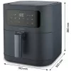 MEDION Life MD 11740 E40 XL friggitrice ad aria, grigio, 2150 W, cestello da 5,2 L
